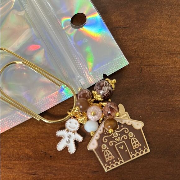 Two Weeks On Mars Gold and Brown Charm Bookmark new - Picture 2 of 3